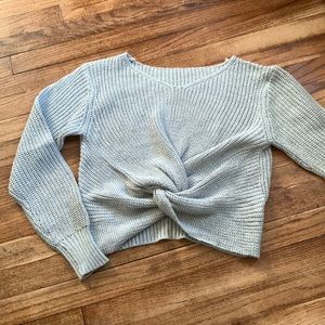 Cropped v neck sweater. Never worn